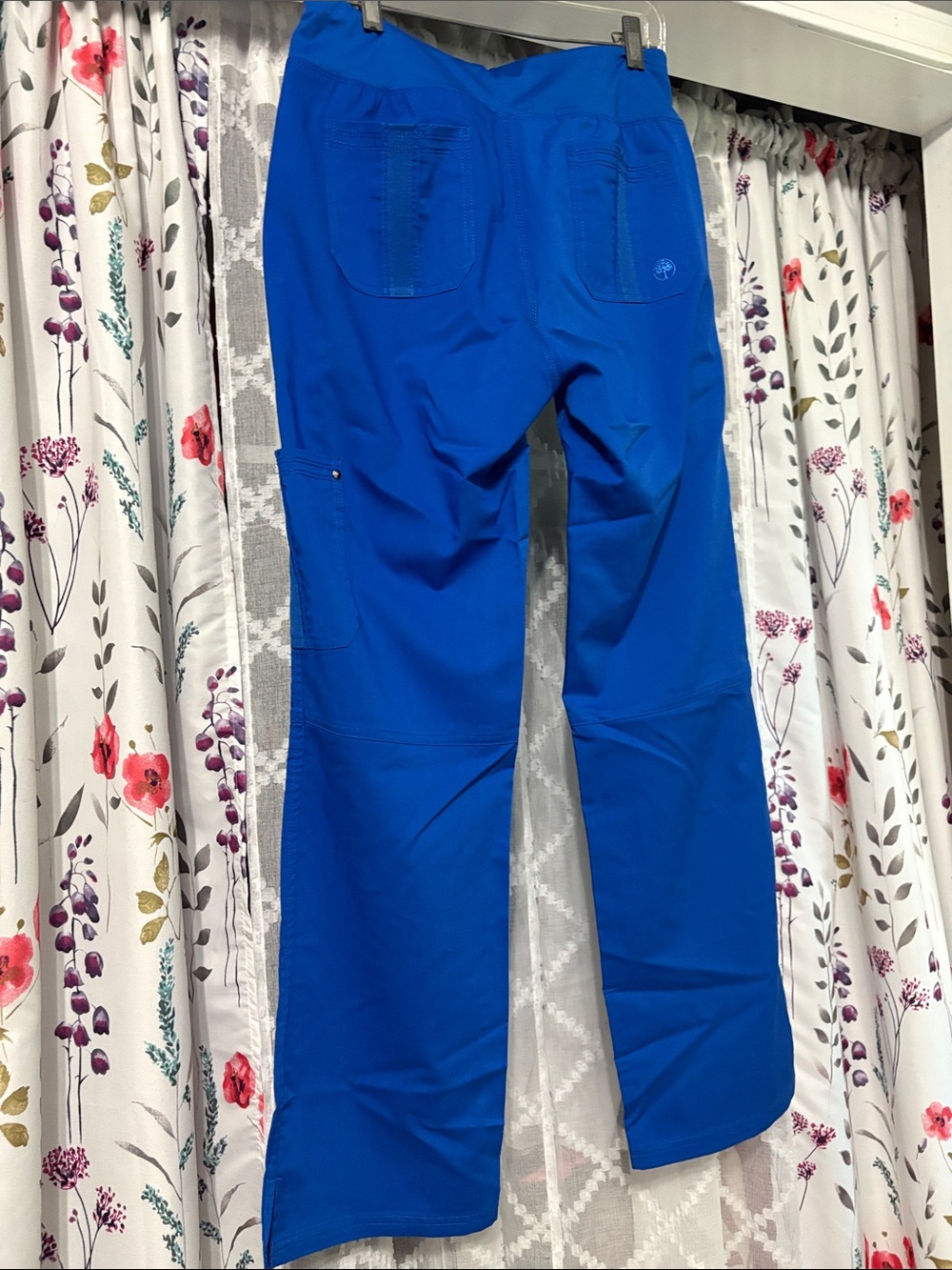 healing hands Cobalt Blue Flare Scrub Pants - Picture 3 of 4